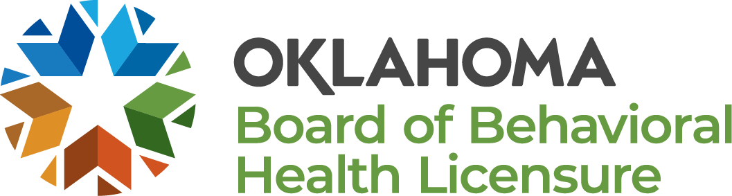Oklahoma State Board of Behavioral Health Licensure professional counselor license badge